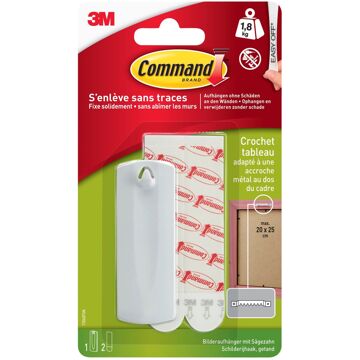 3M Bevestigingsstrip Command 3M 17040C witte haak voor beugel