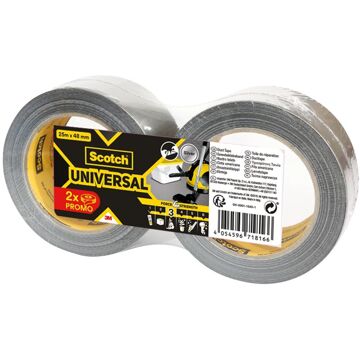 3M Scotch Ducttape Universal Grijs 25m 48mm