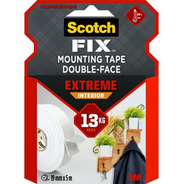 3M Scotch Montagetape Voor Binnen Extreme Pgs05-1950-p 19mm 5m