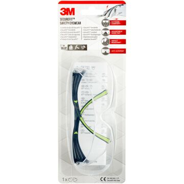 3M Veiligheidsbril 3M SecureFit 400 heldere lens