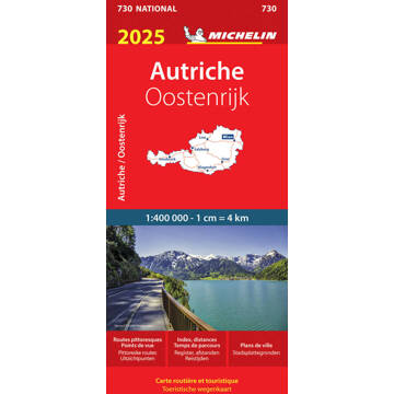62Damrak Michelin Wegenkaart 730 Oostenrijk 2025 - Nationale Kaarten Michelin