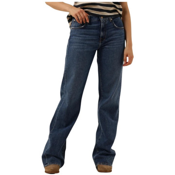 7 For All Mankind Blauwe Wijde Pijp Jeans Tess Trouser 7 For All Mankind , Blue , Dames - W28,W30,W27