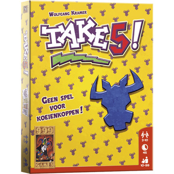 999 Games kaartspel Take 5! karton geel 105-delig (NL) Multikleur