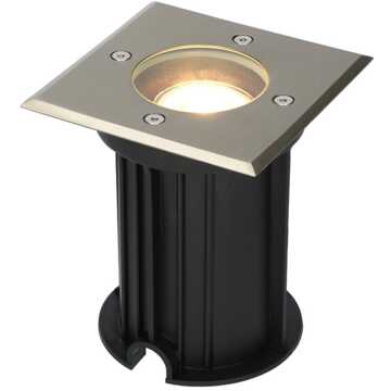 9x - LED Grondspots Zilver IP65