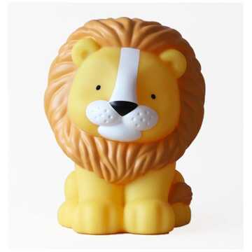 A Little Lovely Company Nachtlamp Leeuw Junior 18 Cm Pvc Geel