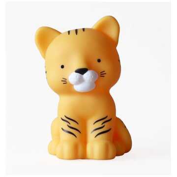 A Little Lovely Company Nachtlamp Tijger Junior 14 Cm Pvc Geel/zwart
