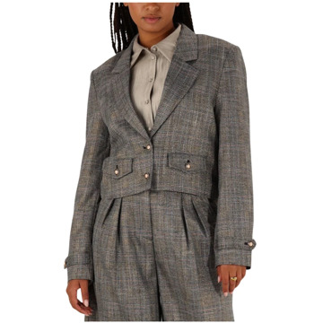 AAIKO Tweed Blazer Ines Aaiko , Gray , Dames - Xl,L,M,S,Xs