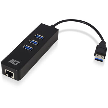 ACT USB Hub 3.2 met 3 USB-A poorten en ethernet