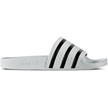 adidas Adilette Heren Slippers - White/Core Black/White - Maat 42