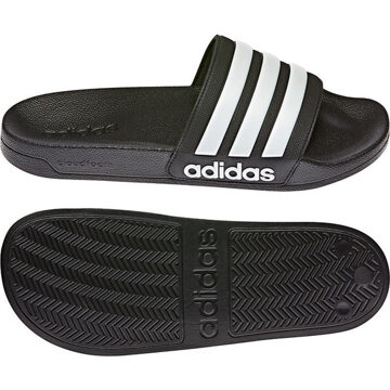 adidas Adilette Shower Slippers zwart - wit - 40 1/2