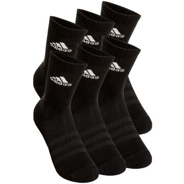 adidas Sportswear Crew Sokken Senior (6-pack) zwart - 46-48