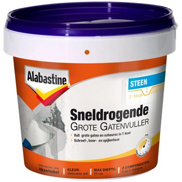 Alabastine Sneldrogende grote gatenvuller - 2 componenten - 2 x 500 gram