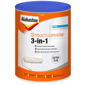 Alabastine Structuurverf Muurverf - Mat - Wit - 5l