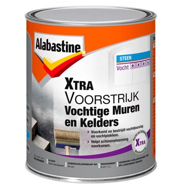 Alabastine Voorstijk - Voor vochtige muren & kelders - 1 liter