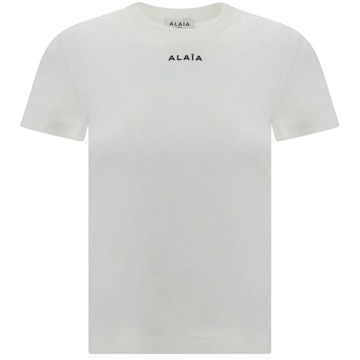 Alaia Katoenen T-shirt Alaïa , White , Dames - M,S,Xs
