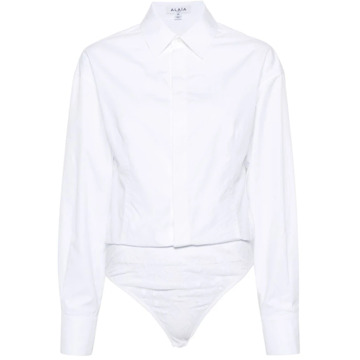Alaia Witte Katoenen Shirt Bodysuit Alaïa , White , Dames - M