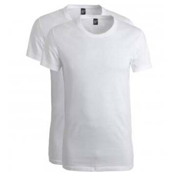Alan Red T-shirt James 2Pack Ronde Hals Wit (6660)