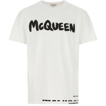 Alexander McQueen Casual Katoenen T-Shirt Alexander McQueen , White , Heren - XL