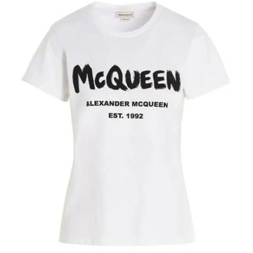 Alexander McQueen Stijlvol T-shirt voor mannen Alexander McQueen , White , Dames - XS