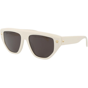 Alexander McQueen Stijlvolle zonnebril Am0408S Alexander McQueen , White , Unisex - 54 MM