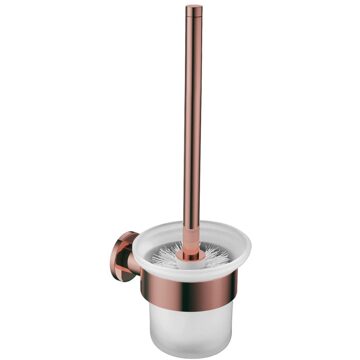 Aloni Toiletborstelhouder AquaSplash Colorato Wandmontage Geborsteld Koper Aquasplash