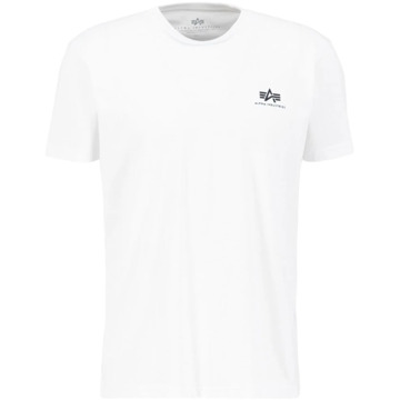 Alpha Industries Backprint T-shirt Lente/Zomer 2024 Wit Alpha Industries , White , Heren - Xl,M