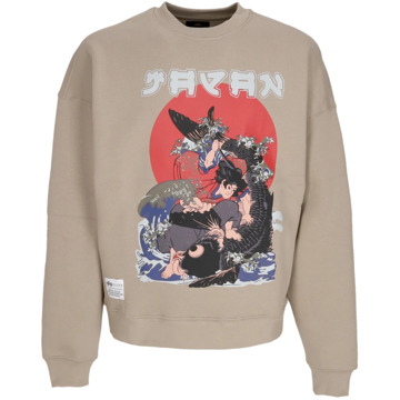 Alpha Industries Vintage Japan Warrior Crewneck Sweatshirt Alpha Industries , Beige , Heren - Xl,M,S