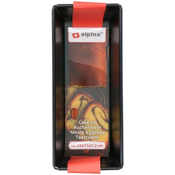 Alpina Bakvorm Staal 25 X 11 X 7,2 Cm Zwart