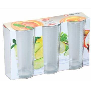 Alpina Drinkglas 270ml set a 3 stuks Transparant