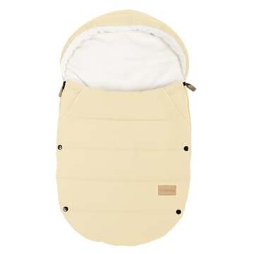 Altabebe wintervoetenzak Vancouver beige-whitewash