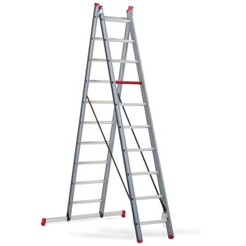 Altrex Atlantis Reformladder 2x10 Zilver, Zwart