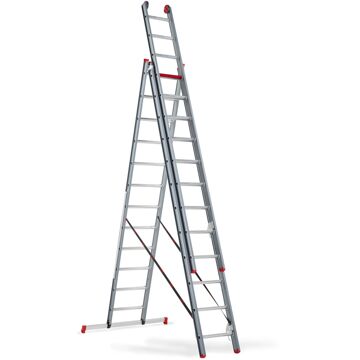 Altrex Atlantis Reformladder 3x12 Zilver, Zwart