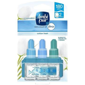 Ambi Pur Toilet Luchtverfrisser Ambi Pur 3Volution Cotton Fresh Plug In Navulling 20 ml