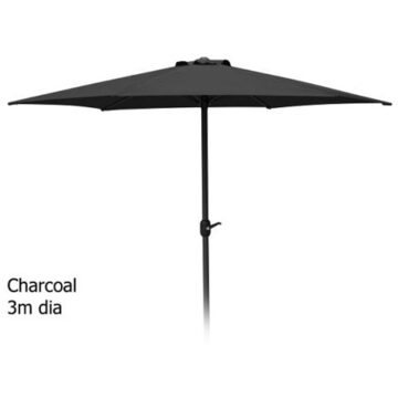 Ambiance Parasol Ø300CM met draaimechanisme - donkergrijs