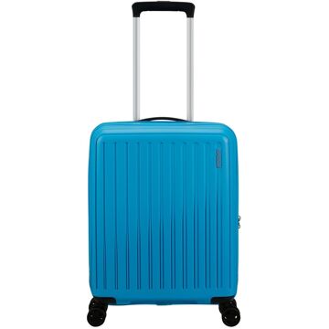 American Tourister Rejoy Spinner 55/20 TSA azure blue hardcase koffer lichtgewicht koffer Blauw - H 55 x B 40 x D 20 cm