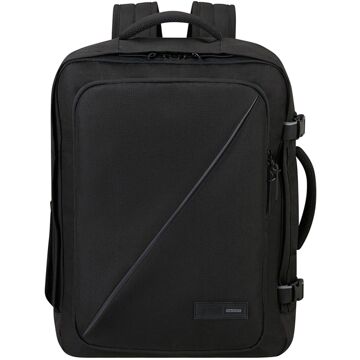 American Tourister TAKE2CABIN Casual Backpack M black handbagage Zwart - H 45 x B 36 x D 20 cm