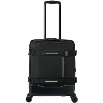 American Tourister Urban Track Spinner S TSA asphalt black zachte koffer Zwart - H 55 x B 40 x D 23 cm