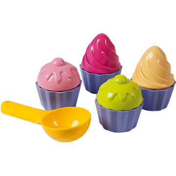 Androni Giocattoli Cupcake strandset - 9-delig Multikleur