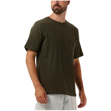 Anerkjendt Heren Polo & T-shirt Structuur Tee Anerkjendt , Green , Heren - 2Xl,Xl,L,M,S