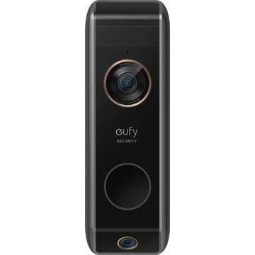 Anker Eufy Video Doorbell Dual (2K Battery-Powered) add on Doorbell Slimme deurbel Zwart