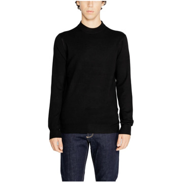 Antony Morato Zwarte Gebreide Trui Mannen Herfst/Winter Antony Morato , Black , Heren - 2Xl,Xl,L,M,S