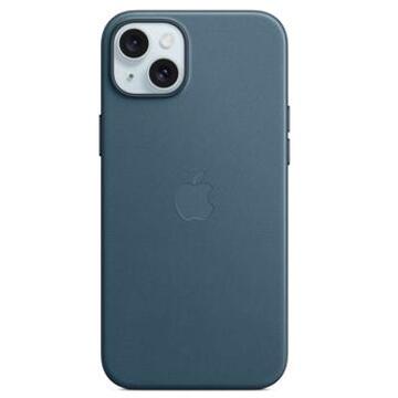 Apple FineWoven Backcover MagSafe voor de iPhone 15 Plus - Pacific Blue Blauw