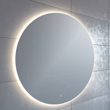 Arcqua Badkamerspiegel Arcqua Rond Deluxe 2.0 LED Verlichting Warm White (ALLE MATEN) Glas