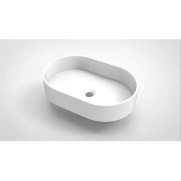 Arcqua Opbouw Waskom Arcqua Case Ovaal 55x36 cm Mat Wit Arcqua