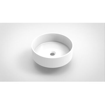 Arcqua Opbouw Waskom Arcqua Case Rond 40 cm Glans Wit Arcqua