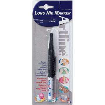 Artline Permanente Marker Long Nib Zwart 1mm