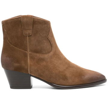 Ash Bruine Leren Enkellaarzen ASH , Brown , Dames - 41 Eu,36 EU