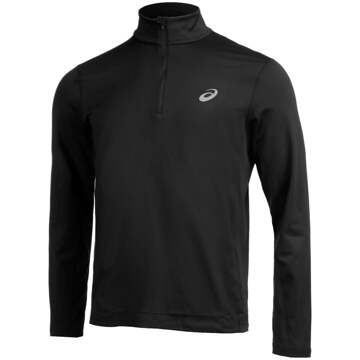 ASICS Core LS 1/2 Zip Winter Top - Zwarte Longsleeve - M