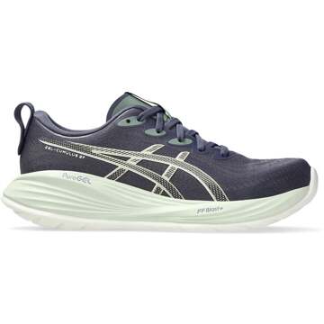 ASICS Gel-Cumulus 27 Neutrale Schoen Dames-Blaugrau,Crème - 37