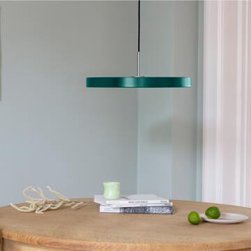 Asteria Medium hanglamp forest green - met koordset - Ø 43 cm Groen